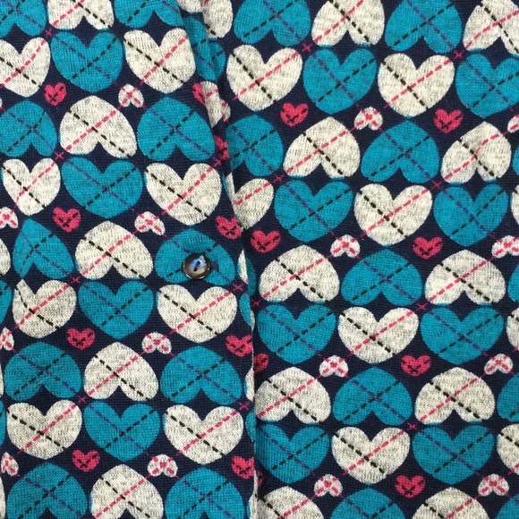 Sweet heart retro cardi 3/4 sleeve sweater top - Picture 2 of 5